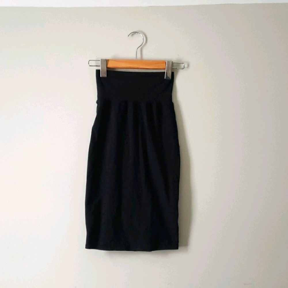 Wilfred black high waisted bodycon skirt
